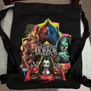 Universal Studios Halloween Horror Nights HHN 2024 Cinch Bag Backpack